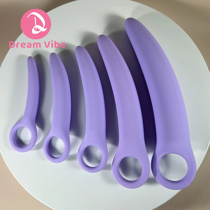 Lavender Bliss 5-Piece Dilator Kit by Dream Vibe Vaginal Muscle Training Strengthen Rejuvenate Anal Plugs Sex Health Toy Pleasur