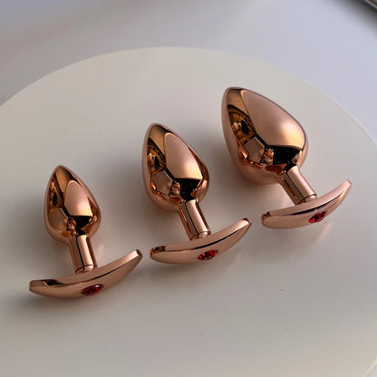 Dream Vibe Luxe Anal Plug Collection Anchor Shape Anal Plug Rose Gold Anal Trainer Kit Adult Sex Toys for Women Men Sex Gifts SM