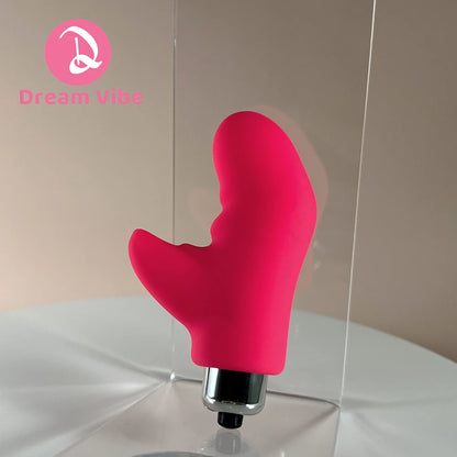 Bullet Finger Vibrator Pink by Dream Vibe 10 Vibrations Button Batteries Operated Prostate Massager Sex Toy for Woman Men