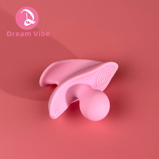 Magic Bean Finger Vibrator Pink Brush Stimulation Mini Vibe Clit Nipple Intimate Play Couple Discreet New Sex Toy Girl Women