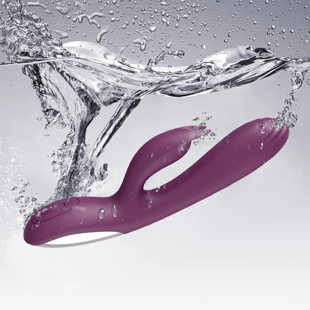 Powerful G Spot Rabbit Vibrator for Women Nipple Clitoris Stimulator Massager Dual Motors Dildo Adult Goods Sex Toys for Female