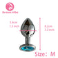 Lake Blue Gem Silver Metal Anal Plug Set by Dream Vibe Anal Trainer Kit Prostate Sex Toy Unisex Couple Backdoor Intimate Gift
