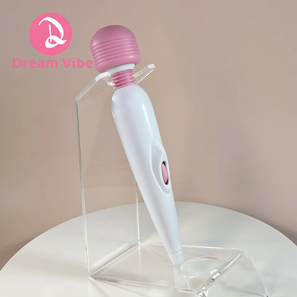 Mini Wand Vibrator Multi-Speed Strong Vibration Adult Sex Toy Woman Pleasure Intimate Clit Nipple Penetration Love Gift Discreet