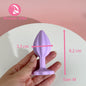 Quincunx Purple Silicone Anal Plug Shiny Gem New Sex Toy for Men Women Pleasure Butt Penetration Prostate Massager 18+ Adult