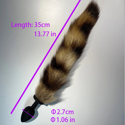 Dream Vibe BDSM Raccoon Tail Plug Small Size Silicone Plug Adult Sex Toy Cosplay Couple Toy Butt Plug Sexy Prostate