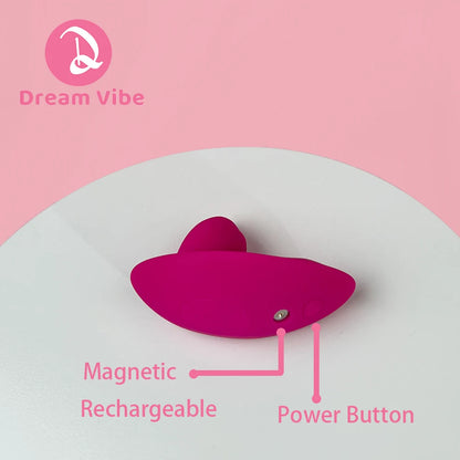 Wearable Panty Vibe Tongue Licking and Vibrating Clit Simulation Mini Vibrator Female Sex Toy Women Penetration Pleasure New Toy