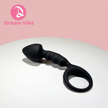 Fishbone Anal Beads Silicone Curve Anal Plug Back Butt Plug Prostate Massager for Men Women Pleasure Penetration Dildo Sex Toy