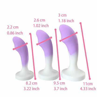 Opal Anal Trainer Kit Shiny Bottom Gem Anal Plug Set Purple and White Prostate Massager Woman Man Need Sex Toy Backdoor Dildo