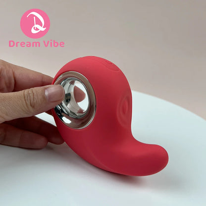 Joyifyer Pink Vibrator 10 Modes of Tapping and Vibrations Clit Vagina Penetration Sex Toy Woman Pleasur Discreet Vibe Orgasm