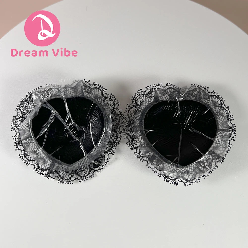 1/3/5/10pcs Heart Shaped Lace Nipple Pasties Self-adhesive Nipple Cover Stickers Erotic Bondage Accessories for Woman Bra