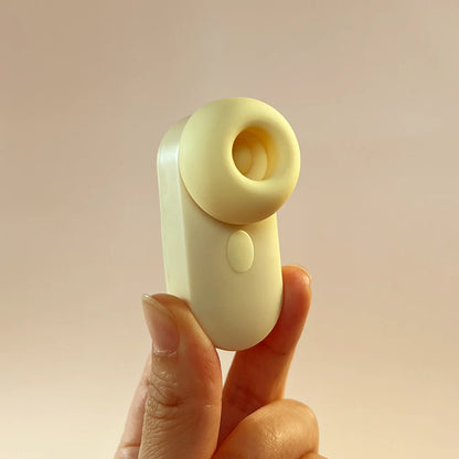 Dream Vibe Echo 2-in-1Mini Sucker Earphone Shaped Yellow Tapping and Sucking Vibrator Sex Toy Woman Nipple Clitorial Massager