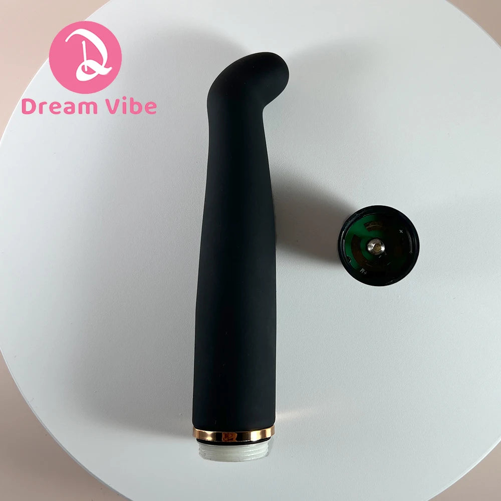 20 Modes Black G-Spot Vibrator by Dream Vibe Slim Shape AA Battery Power Strong Vibrations Sex Toy for Woman Pleasure Penetraton