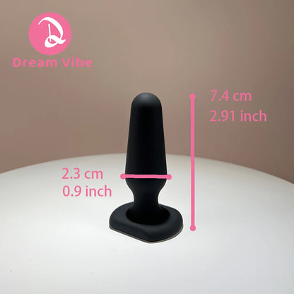 Small Size Classic Silicone Anal Plug Bold Curves by Dream Vibe Butt Prostate Massage for Beginner Men Sex Toy Pleasure Dildo