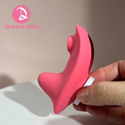 Tease Me Wearable Panty Vibrator Remote Controlled Suction Panty Teaser Magnetic Clip For Both Clitoral and Vaginal Stimulation