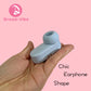 Mini Earphone Tapping Vibrator with Suction Head 5 Modes Clit and Nipple Stimulation Women's Sex Toy Girl Pleasure Romantic Gift