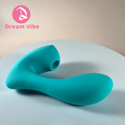 Embrace me Strapless Strap-on Vibrator Clitorial Sucker 10 Powerful Vibration 10 Suctions Sex Toy Woman G-Spot Penetration dildo