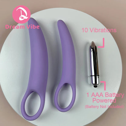 5pcs Vagina Dilator Kit with Vibrating Bullet 10 Vibrations Vaginal Expander Female Dilators Sex Wellness Toy for Woman Pleasure