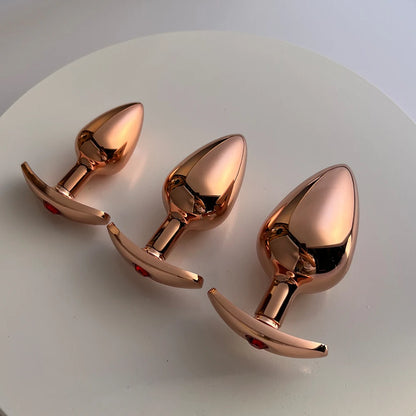 Dream Vibe Luxe Anal Plug Collection Anchor Shape Anal Plug Rose Gold Anal Trainer Kit Adult Sex Toys for Women Men Sex Gifts SM