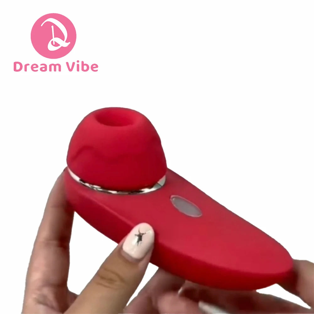 Dream Vibe Vivienne Touch Elegent Purple Tapping and Sucntion Vibrator Removable Head Sex Toy Woman Nipple Clitorial Massager