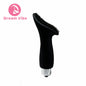 Silicone Brush Head Black Mini Vibrator Single Strong Vibration LR44 Button Battery Powered Pleasure Sex Toy Woman Need Bullet