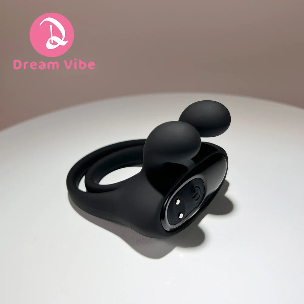Vibrating Cock Ring Kit 9 Modes Penis Ring Trainer Men Pleasure Ejaculation Delay Male Enhancer Couple Sex Toy Erotic Vibrator