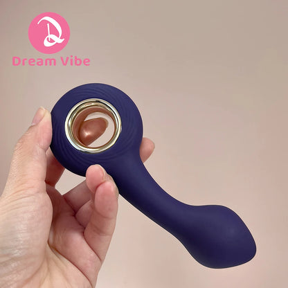 Pleasure Wave Vibrating P-Point Anal Plug Prostate Massager 12 Modes G-Point Vibrator Unisex Sex Toy Back and Forth Penetration