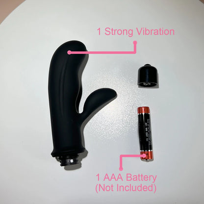 Mini Bullet Silicone Vibrator AAA Battery Powered (Not included) 1 Strong Vibration Black Clit Nipple Sex Toy Woman Pleasure