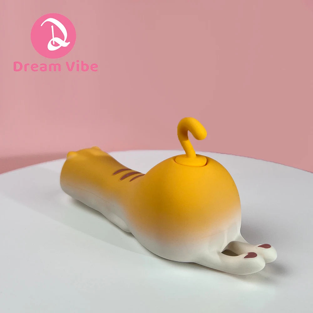 The Kitty Vibrator Cat 10 Suctions 10 Vibration Soft Silicone Material Discreet Cute Women Sex Toy Dildo Penetration G Spot Clit