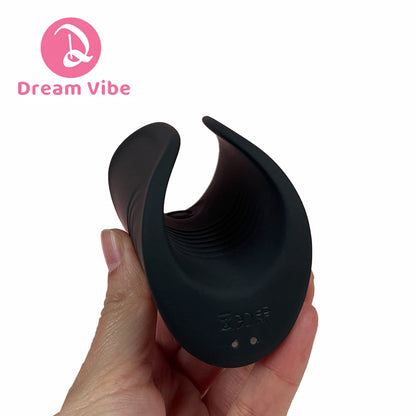 Silicone Vibrating Stroker Male Masturbation Open-ended Dual Motors 5 Tapping 5 Vibration Modes Blow Job Sleeve Penis Massager