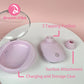 Alice Mauve Tapping and Suction Vibrator with Charging Case 5 Modes Mini Discreect Sex Toy Female Pleasure Woman Clit Nipple Use