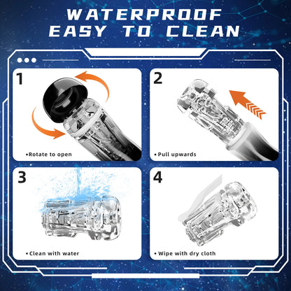 Male Masturbation Cup Blow Job Storker 10 Powerful Auto Suction & Vibration Oral Sex Pussy Sleeve Adult Sex Toy Men Penis Train