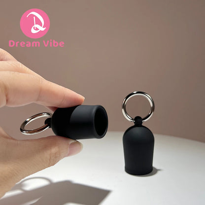 The Perfect Pair Silicone Nipple Suckers  by Dream Vibe Compatiable with Bondage Chains or Weights BDSM Sex Play Pleasure Fun
