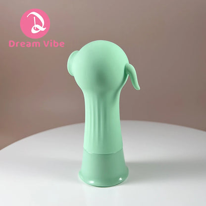 Green Bean Mini Sucker Built-in USB Rechargeable 7 Suction Modes Discreet Pleasure Sex Toy Woman Pocket Vibe Clit Nipple Toy