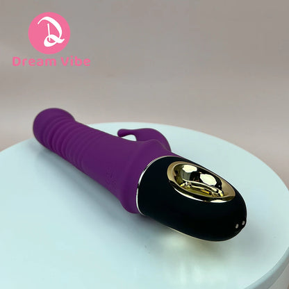 Ryder Rabbit Thrusting and 360 Degree Rotaion Dildo Head Dual Motor Vibrations Ultimate Pleasure Woman Sex Toy Orgasm Partner