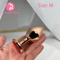 Metal Anal Plug Set Red Gem Butt Training Kit Jewelry inlaid Pleasure Sex Toy Women Men Prostate Massager Anal Expanding Gay