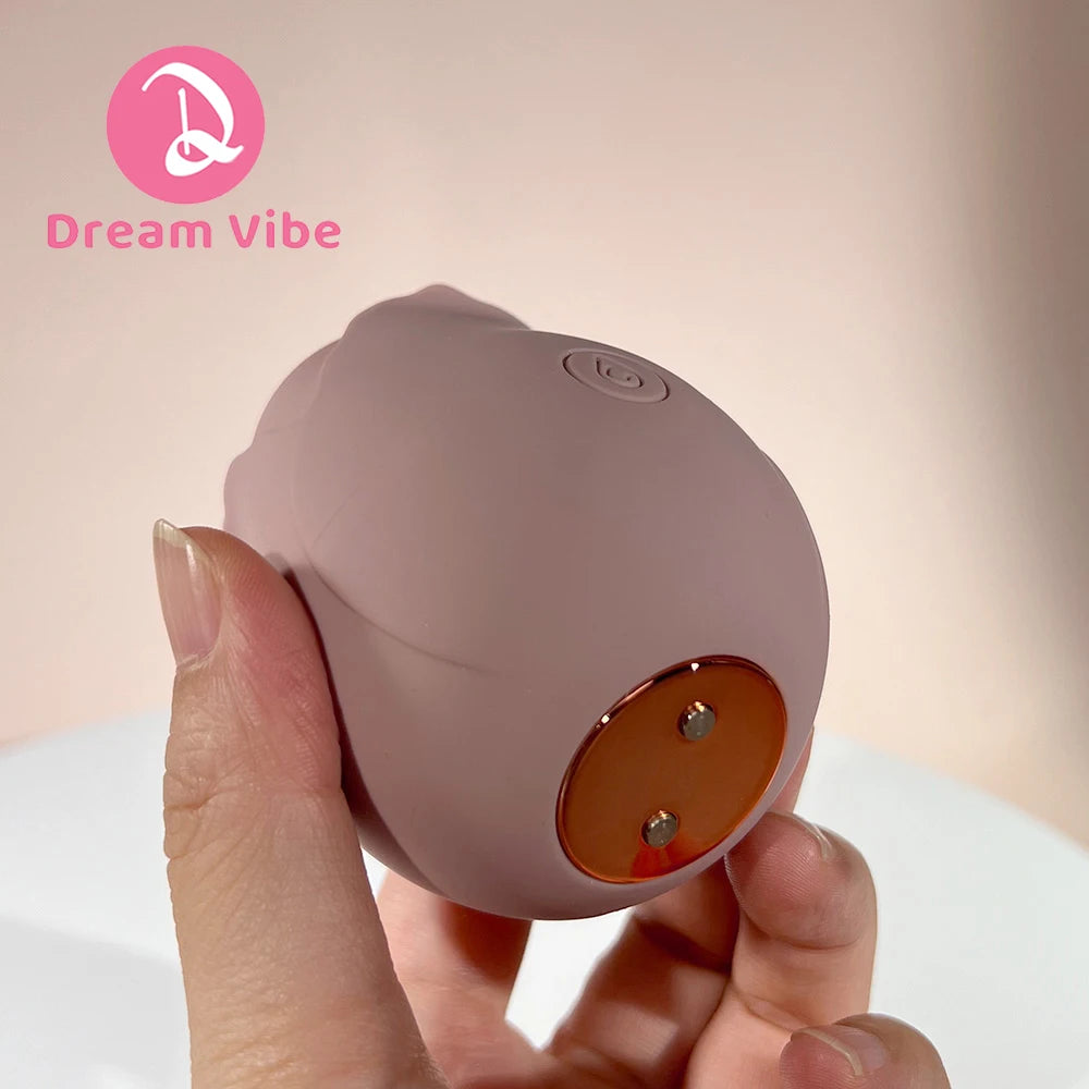 The Dark Rose by Dream Vibe Suctions Vibrator Adult Pleasure Sex Toy Intimate Love Gift for Woman Clitorial Nipple Stimulation
