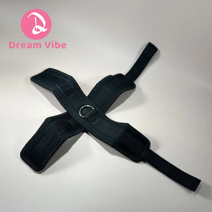 Play Nice Cross Handcuffs Hand Bind Compatiable with Collar Unisex Bondage Sex Toy Sexy Intimate Pleasure Gadget