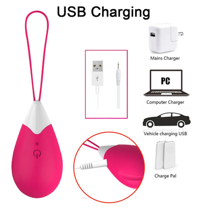 Silicone Vibrating Eggs Wireless Vaginal Ball Vibrating Exercises Smart Love Ball Remote Jump Eggs Vibrator Sex Toys for Women 5
