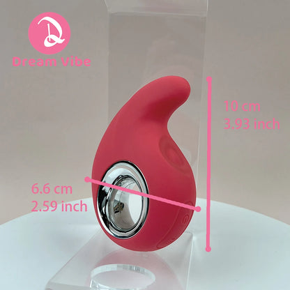 Joyifyer Pink Vibrator 10 Modes of Tapping and Vibrations Clit Vagina Penetration Sex Toy Woman Pleasur Discreet Vibe Orgasm