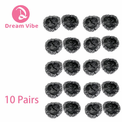 1/3/5/10pcs Heart Shaped Lace Nipple Pasties Self-adhesive Nipple Cover Stickers Erotic Bondage Accessories for Woman Bra