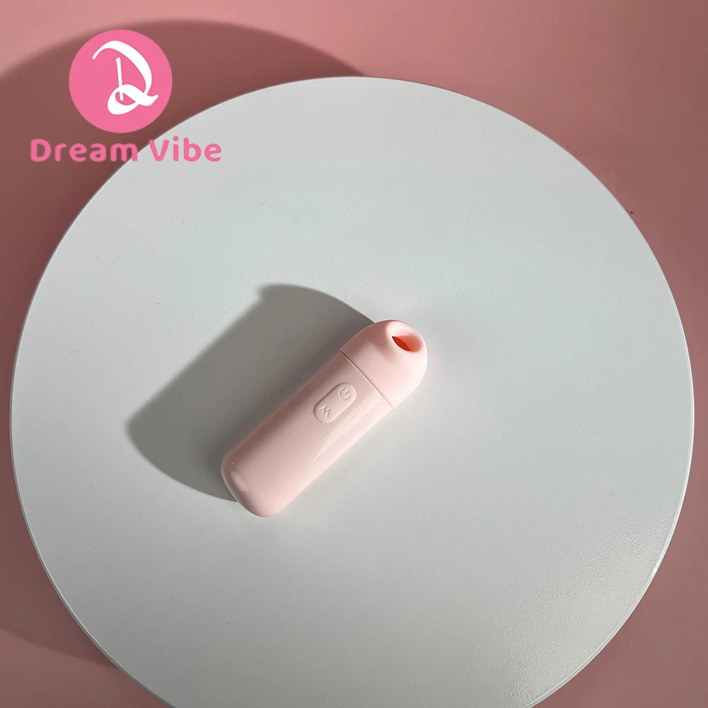 Dream Vibe Lola Lemon 3-1 Mini Sucker 5 Functions of Tapping Suction Vibrating Sex Toy for Woman Clitorial Nipple Stimulation