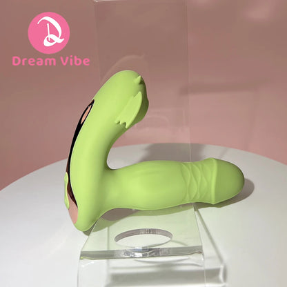 The Green Devil Clitoral Sucking G Spot Thrusting Vibrator Auto Heating App Control Gift for Her Erotic Sex Toy Pleasure Women