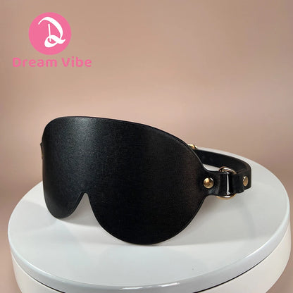 Sexy BlindFold for Adult Couples PU Leahter Eye Mask Eyeshade Blinder Fetish BDSM Cosplay Bondage Erotic Sex Toy  Restraint