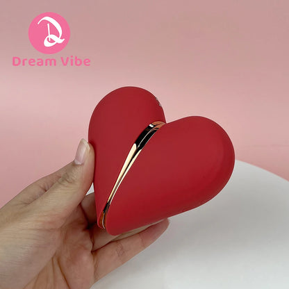 Heartbeat One Heart Two Vibrators 5 Likcing 5 Suction Modes Woman Sex Toy Romantic Love Gift Penetration Female Masturbation