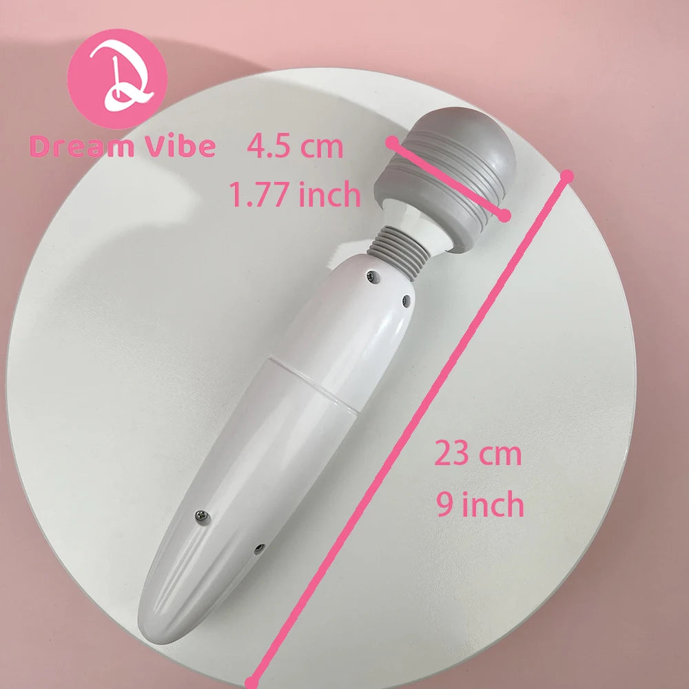 LED Screen Classic Wand Vibrator Super Powerful Massager Sex Toy Woman Men Pleasure Deep Penetration Musle Relax Toy Adult 18