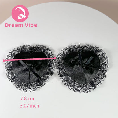 1/3/5/10pcs Heart Shaped Lace Nipple Pasties Self-adhesive Nipple Cover Stickers Erotic Bondage Accessories for Woman Bra