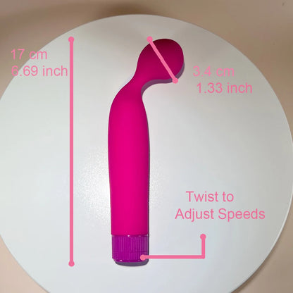 Pink G-Spot Vibrator by Dream Vibe Ball Head Multi-Speed Vibration AA Battery Power Woman Pleasure Sex Toy Intimate Penetration