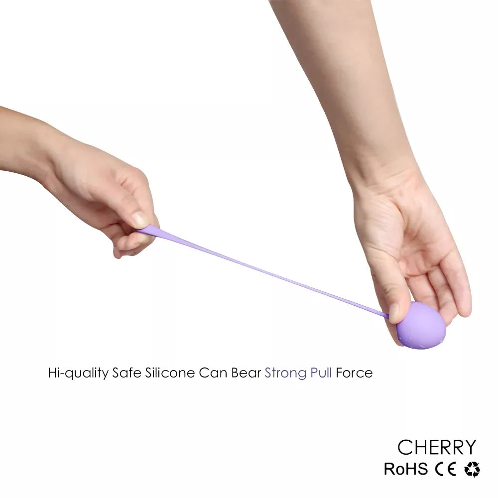 Silicone Cherry Ben Wa Weight Set of 5PCS Kegel Ball Kegel Exercise Weight Bladder Control Device & Pelvic Floor Muscle Training