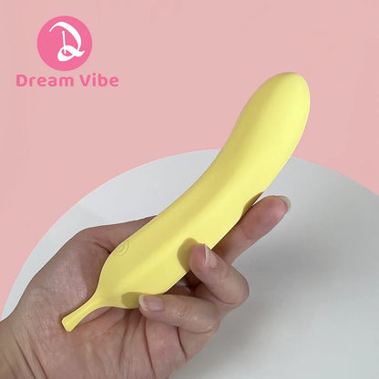 Banana Vibrator Soft Liquid Silicone 21 Powerful Vibrations G Spot Penetration Stimulation Fruit Sex Toy Women Pleasure 18+ Toy