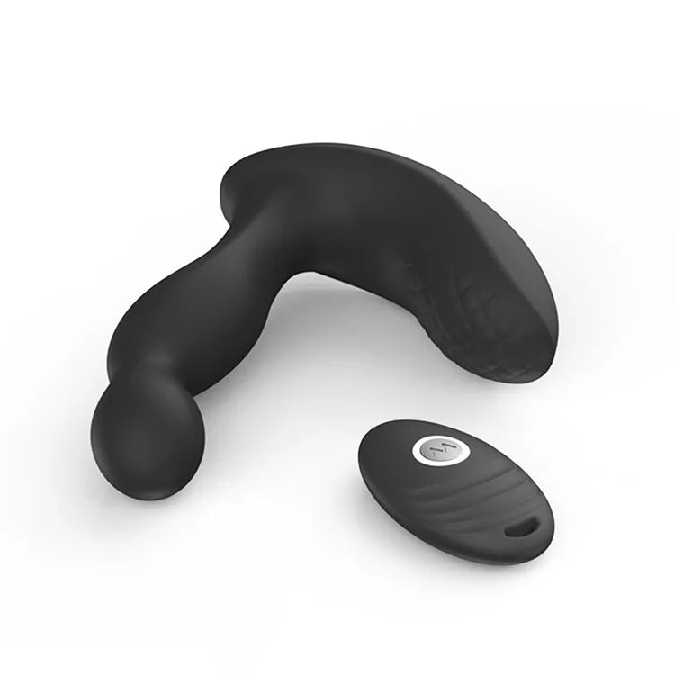 Yan Love Hot 10-Frequency Wireless Remote Control Prostate Massager Anal Plug Silicone ABS PlasticMaterial Black Male